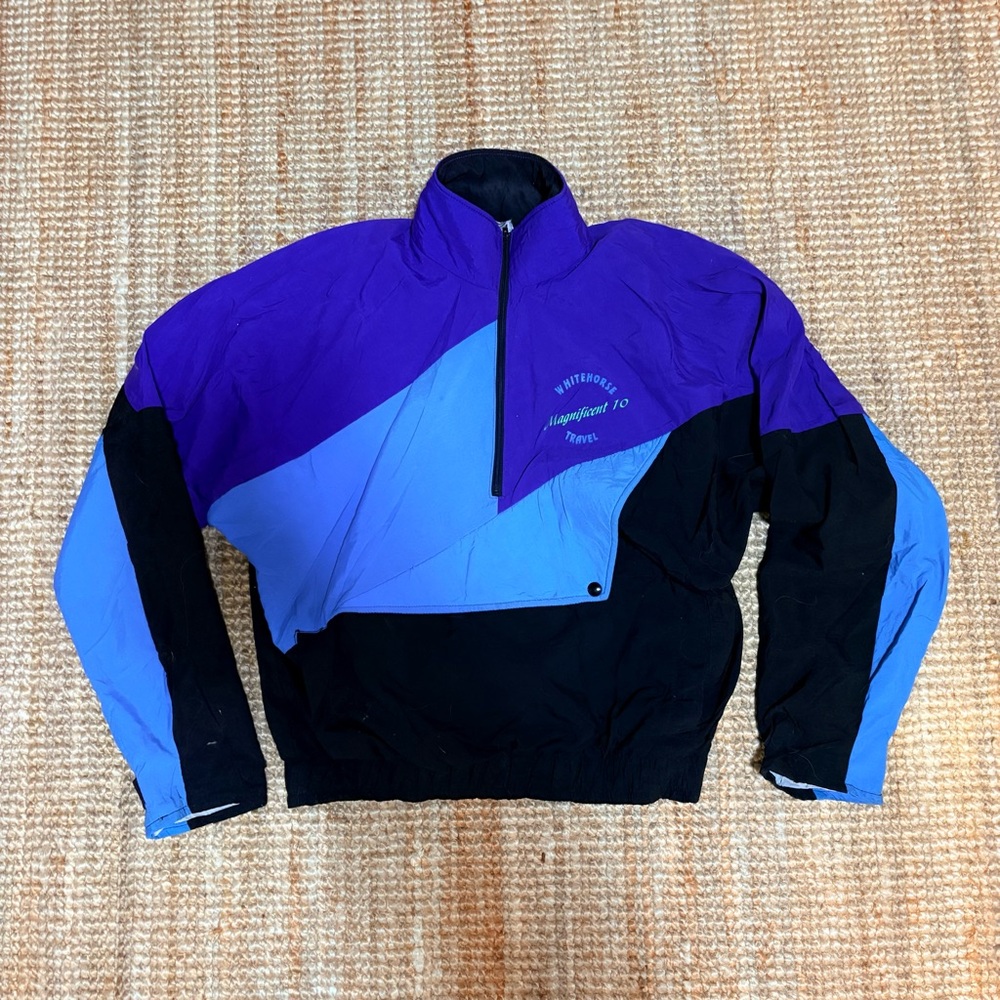 Vintage Mee Sportswear “Whitehorse Travel” Quarter-Zip Jacket